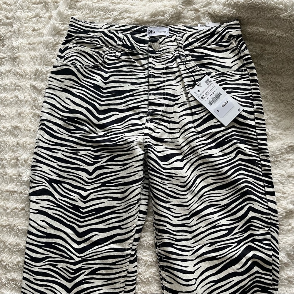 Zara zebra jeans